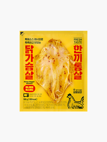 [한끼통살] 통 닭가슴살 허니페퍼머스터드 (1개입) 매일 새로운 맛을, 에잇템에서