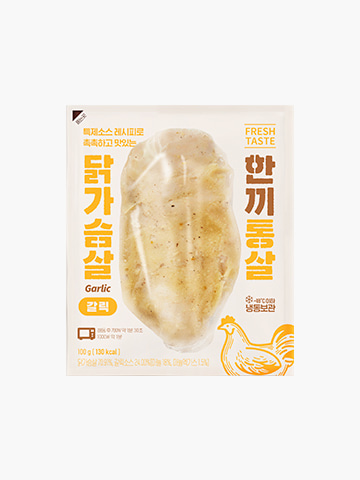 [한끼통살] 통 닭가슴살 갈릭 (1개입) 매일 새로운 맛을, 에잇템에서